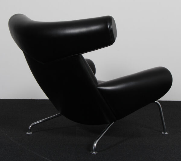 Hans J. Wegner Ox Chair samt skammel, original betrukket - Billede 3