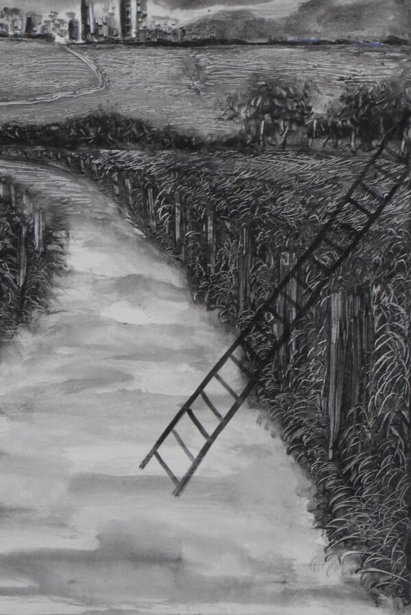 Marco Evaristti komposition 100x120 - Billede 5