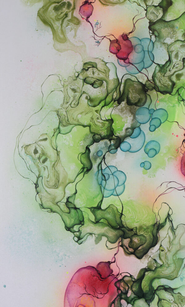 Rikke Darling komposition, "Intensified" 110x180 - Billede 2
