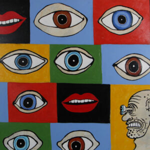 Troels Trier, figurativ komposition. 120x150