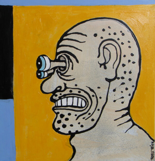 Troels Trier, figurativ komposition. 120x150 - Billede 5