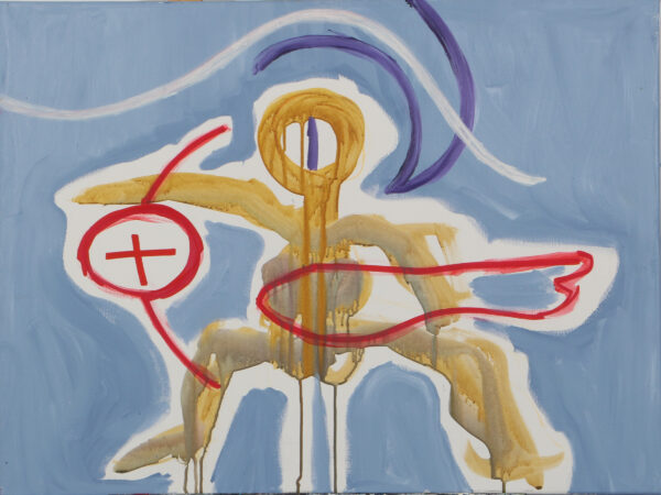 Jesper "Jokeren" Dahl, figurativ komposition. "Surf's up" 80x60