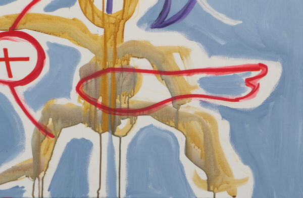 Jesper "Jokeren" Dahl, figurativ komposition. "Surf's up" 80x60 - Billede 4
