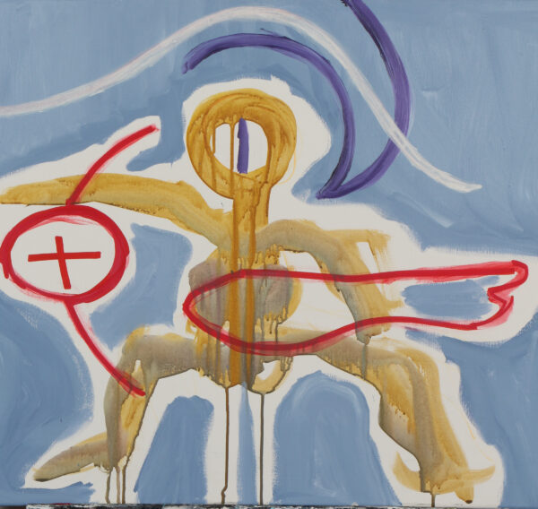 Jesper "Jokeren" Dahl, figurativ komposition. "Surf's up" 80x60 - Billede 3