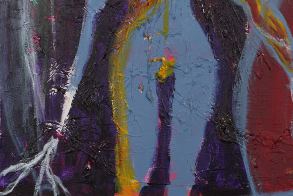 Jesper “Jokeren” Dahl, figurativ komposition. “Modergudinde” 80×100 - Billede 5