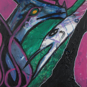 Jesper “Jokeren” Dahl, figurativ komposition. 54×65