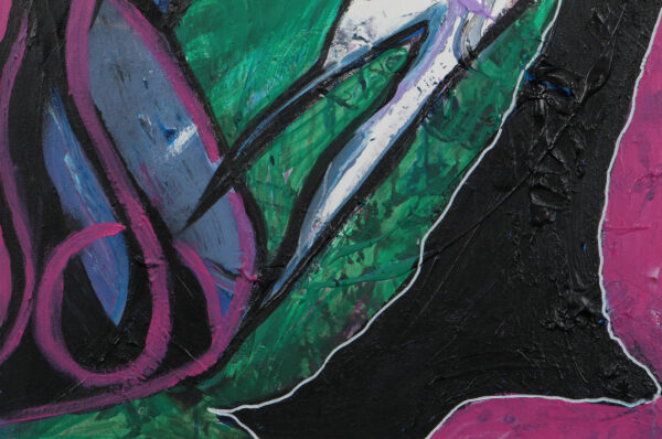 Jesper “Jokeren” Dahl, figurativ komposition. 54×65 - Billede 6