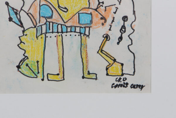 Niels "Noller" Olsen, figurativ komposition. 52 x 42 - Billede 5
