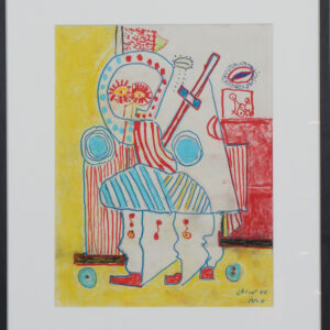 Niels "Noller" Olsen, figurativ komposition. 52 x 42