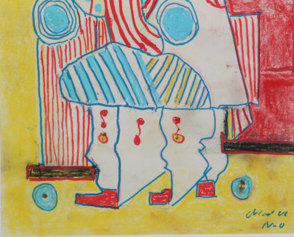 Niels "Noller" Olsen, figurativ komposition. 52 x 42 - Billede 5