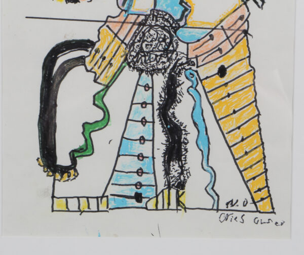 Niels "Noller" Olsen, figurativ komposition. 52 x 42 - Billede 5
