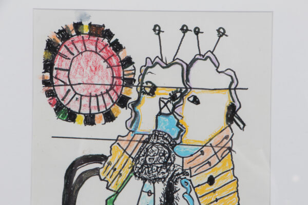 Niels "Noller" Olsen, figurativ komposition. 52 x 42 - Billede 4