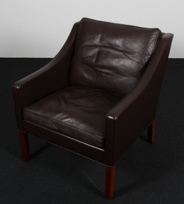 Børge Mogensen. Lænestol, model 2207. Original betrukket - Billede 2