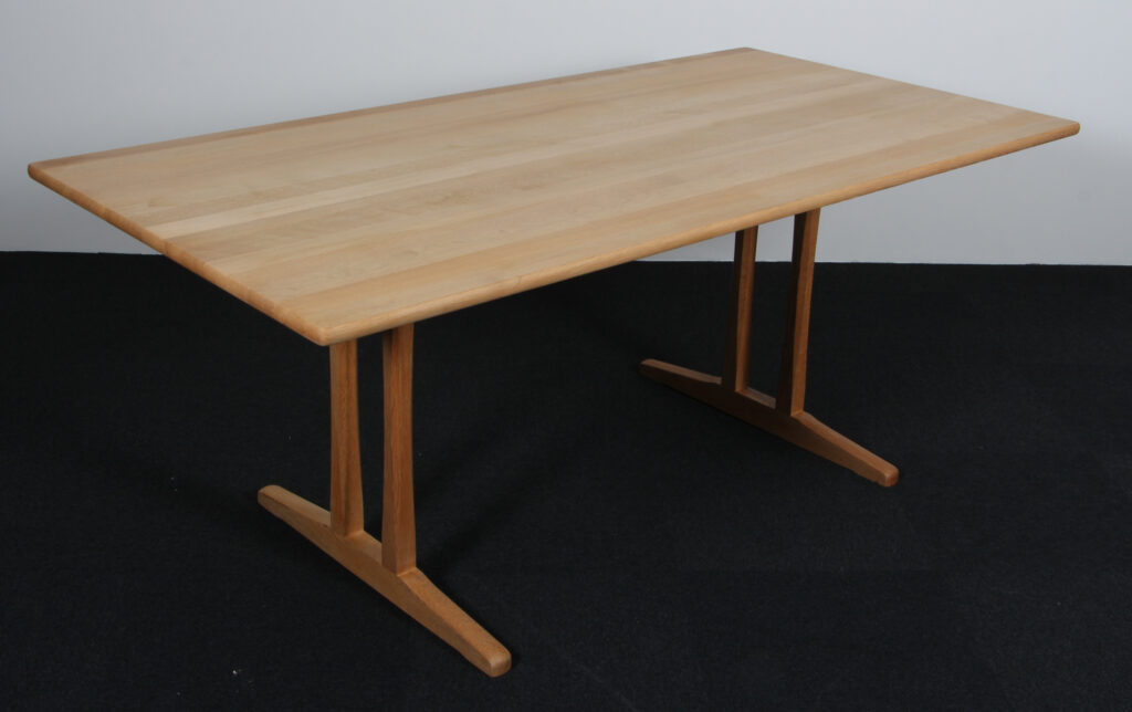 Børge Mogensen shakerbord af massiv eg. M/ plader. Model C18 - Billede 2