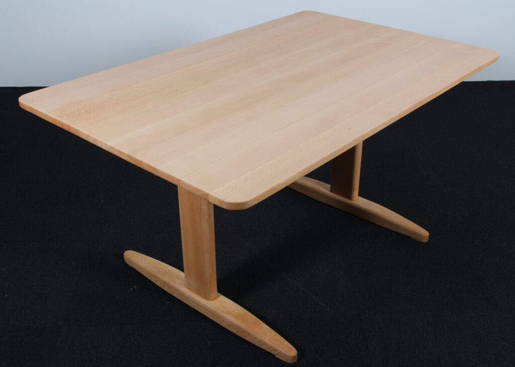 Børge Mogensen shaker bord af sæbebehandlet bøg, model 1181 - Billede 2