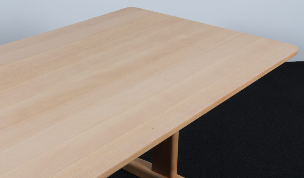 Børge Mogensen shaker bord af sæbebehandlet bøg, model 1181 - Billede 6
