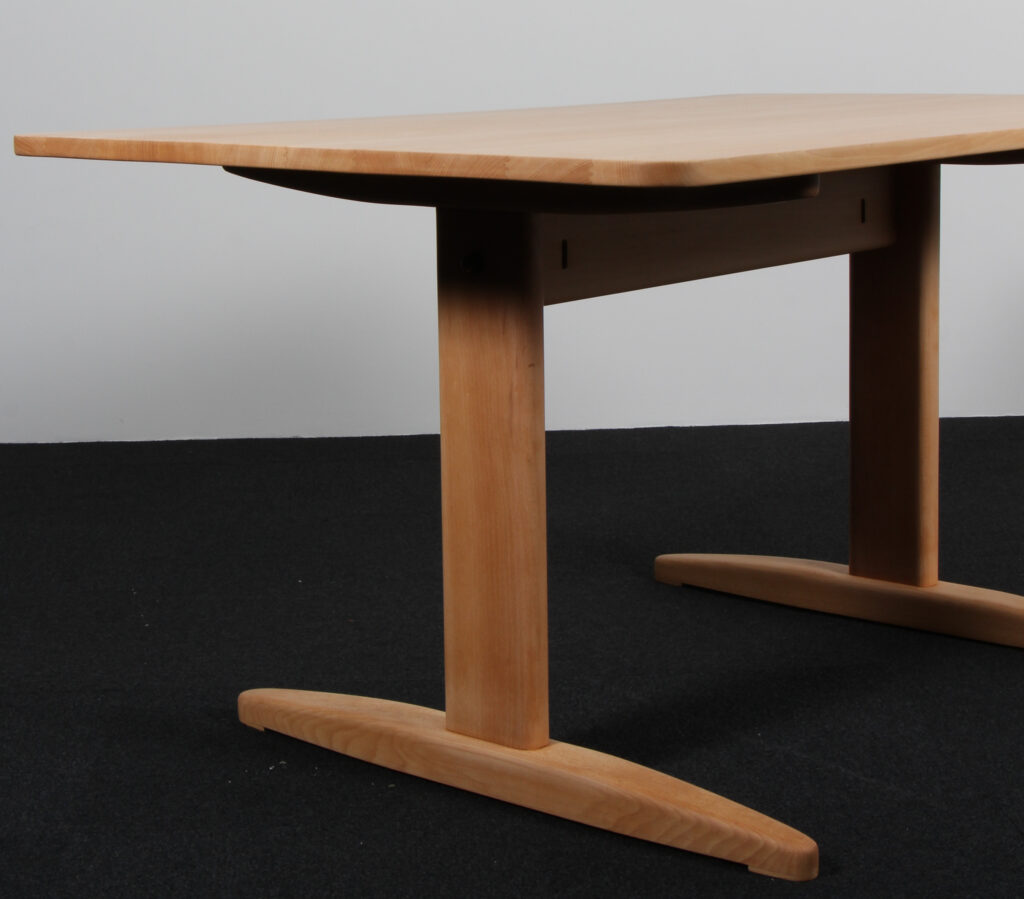 Børge Mogensen shaker bord af sæbebehandlet bøg, model 1181 - Billede 5