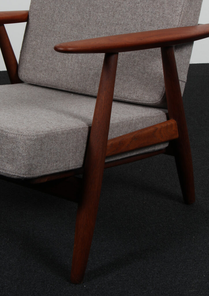 Hans J. Wegner Cigar lænestol af teak og eg, model GE240 - Billede 6