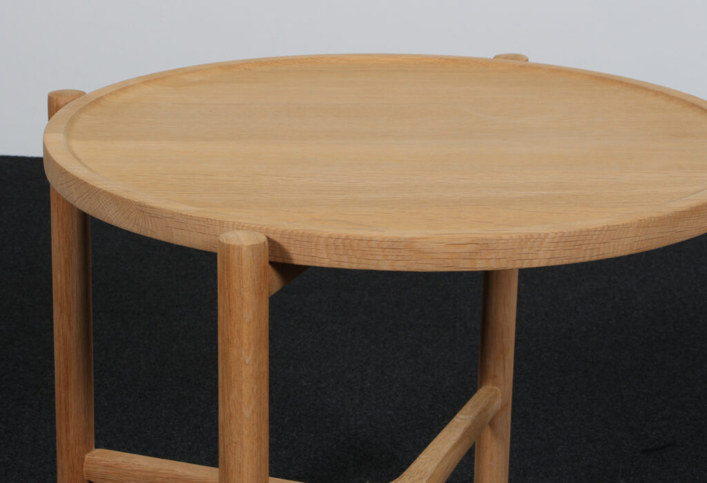 Hans J. Wegner bakkebord af massiv sæbebehandlet eg, PP35 - Billede 7