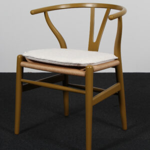 Hans J. Wegner Y stols hynde, model CH24 sandfarvet Boucle