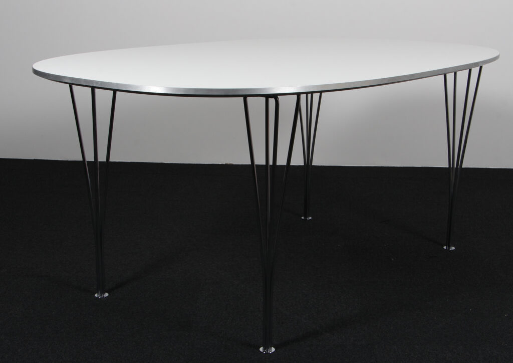 Piet Hein & Bruno Mathsson super ellipse bord, original laminat