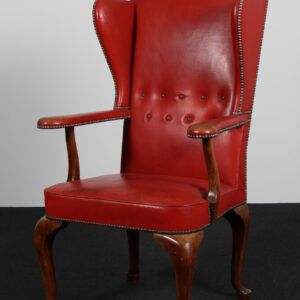 Frits Henningsen Øreklap/armstol, original betrukket