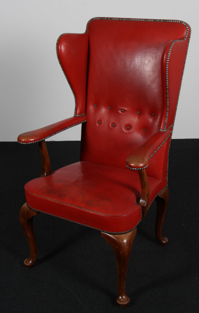 Frits Henningsen Øreklap/armstol, original betrukket - Billede 2