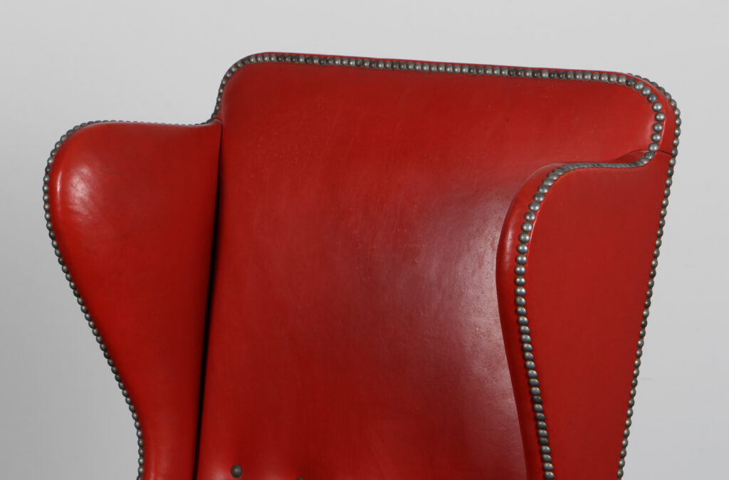 Frits Henningsen Øreklap/armstol, original betrukket - Billede 6