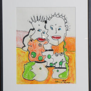 Niels “Noller” Olsen, figurativ komposition. 52 x 42