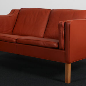 Børge Mogensen. Fritstående to pers. sofa, model 2212. Original betrukket