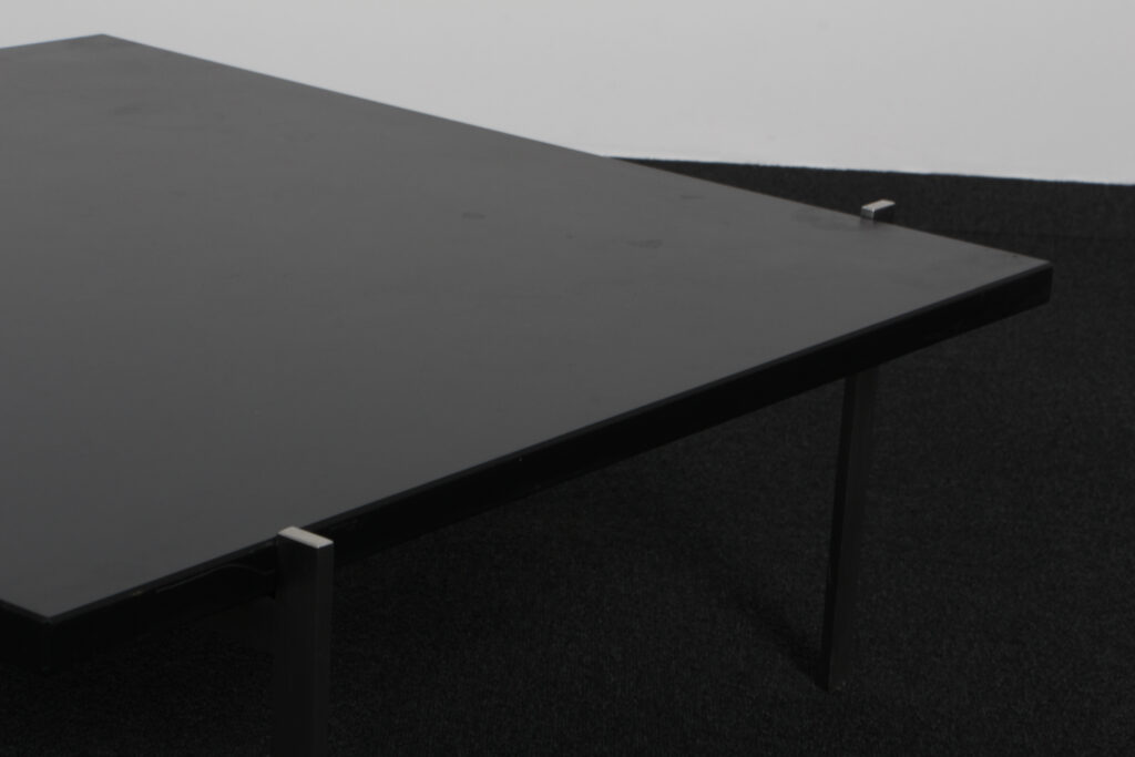 Poul Kjærholm sofabord af stål og skiffer, model PK61. Brown label. - Billede 6