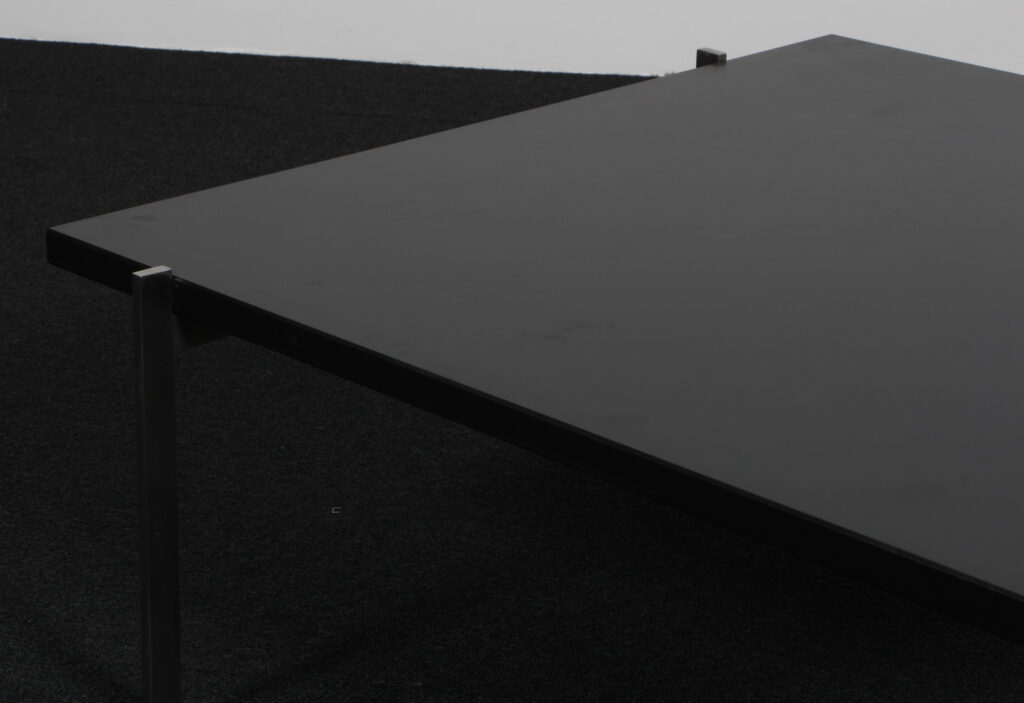 Poul Kjærholm sofabord af stål og skiffer, model PK61. Brown label. - Billede 5