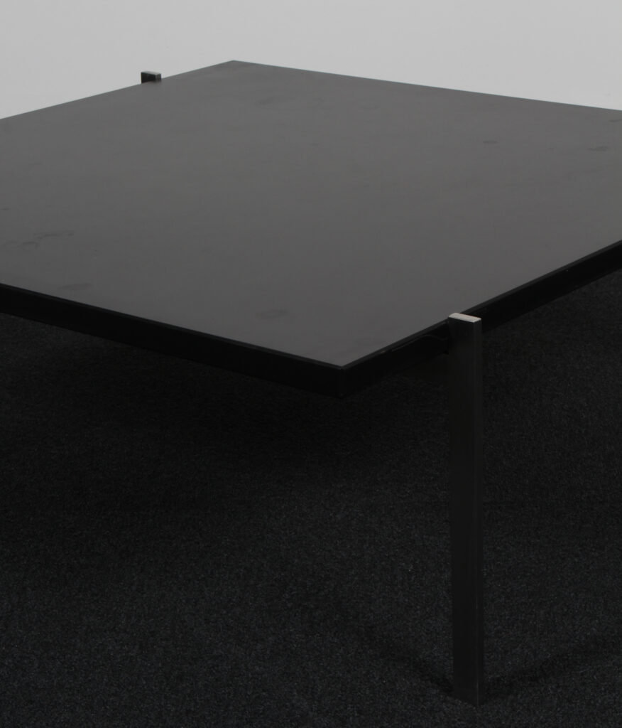 Poul Kjærholm sofabord af stål og skiffer, model PK61. Brown label. - Billede 4