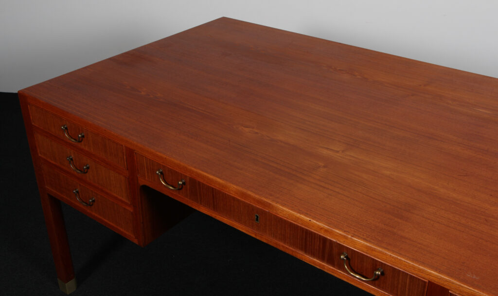 Ole Wanscher for AJ Iversen. Skrivebord af Teak. 1950’erne - Billede 8