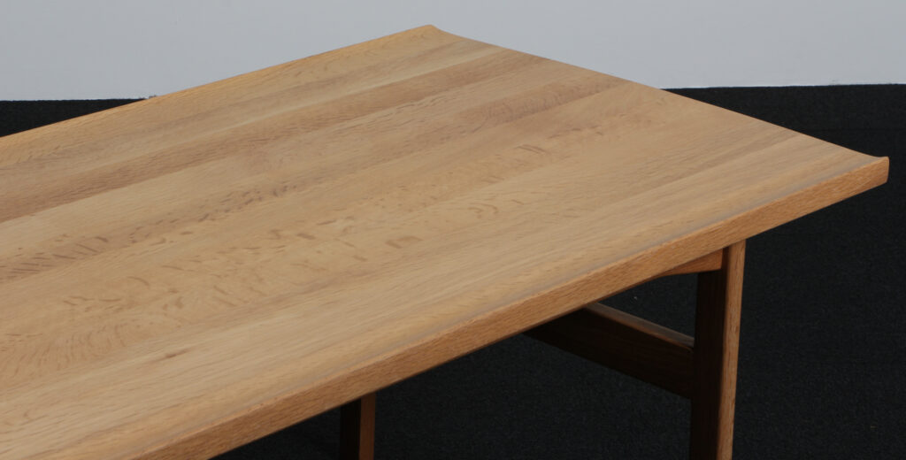 Tove & Edvard Kindt Larsen sofabord, massiv hvidolieret eg - Billede 6