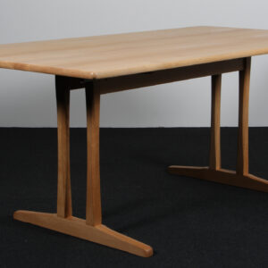 Børge Mogensen shakerbord af massiv hvidolieret eg M/ plader. Ny højde