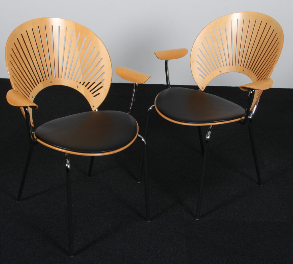 Nanna Ditzel Par Trinidad armstole af ahorn og anilin læder - Billede 2