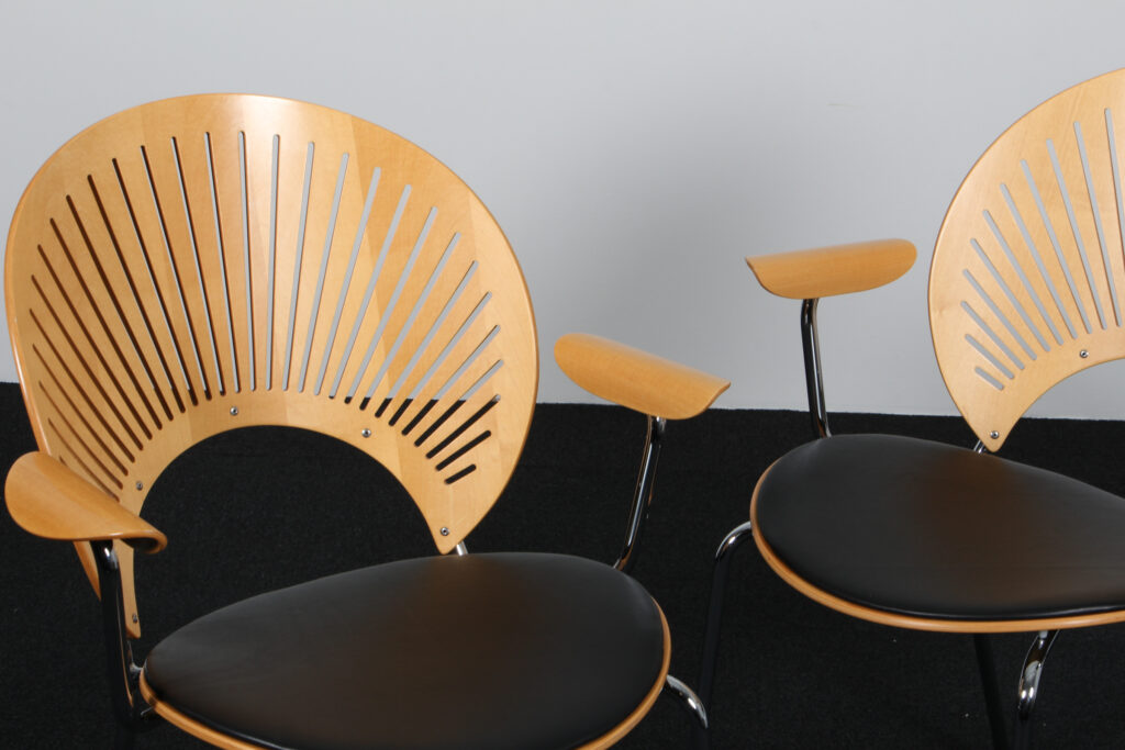 Nanna Ditzel Par Trinidad armstole af ahorn og anilin læder - Billede 5