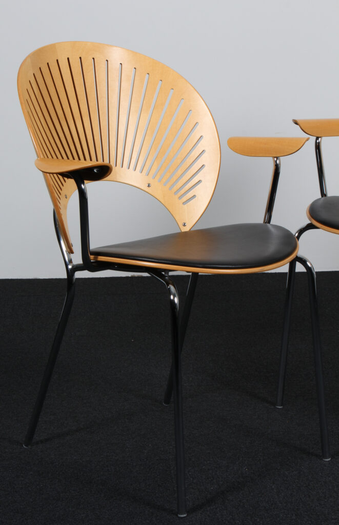 Nanna Ditzel Par Trinidad armstole af ahorn og anilin læder - Billede 4