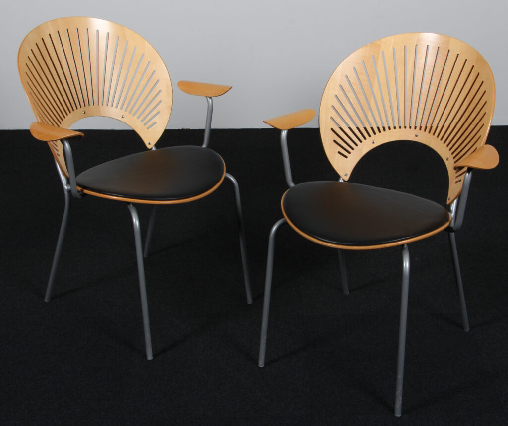 Nanna Ditzel Par Trinidad armstole af ahorn og anilin læder - Billede 2