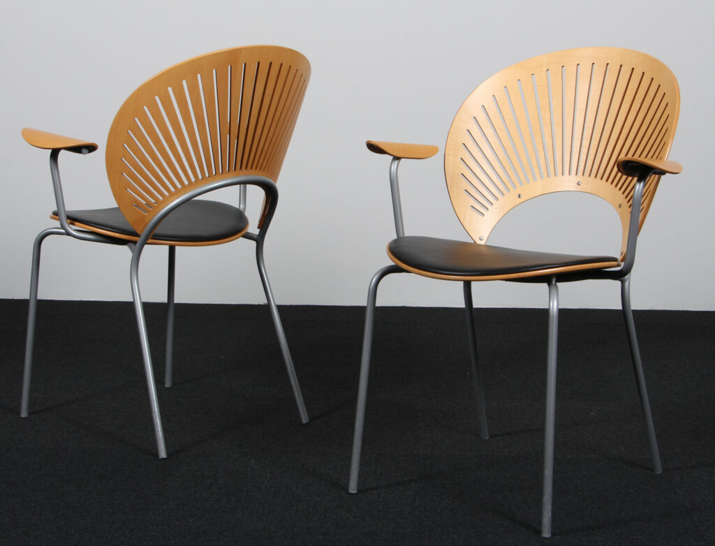 Nanna Ditzel Par Trinidad armstole af ahorn og anilin læder - Billede 3