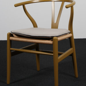 Hans J. Wegner Y stols hynde, model CH24 canvas og sort anilin læder
