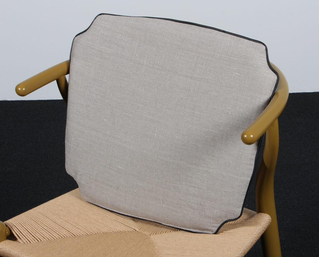 Hans J. Wegner Y stols hynde, model CH24 canvas og sort anilin læder - Billede 3