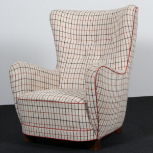 Dansk Møbelsnedker lænestol med hestedækken, 1940'erne