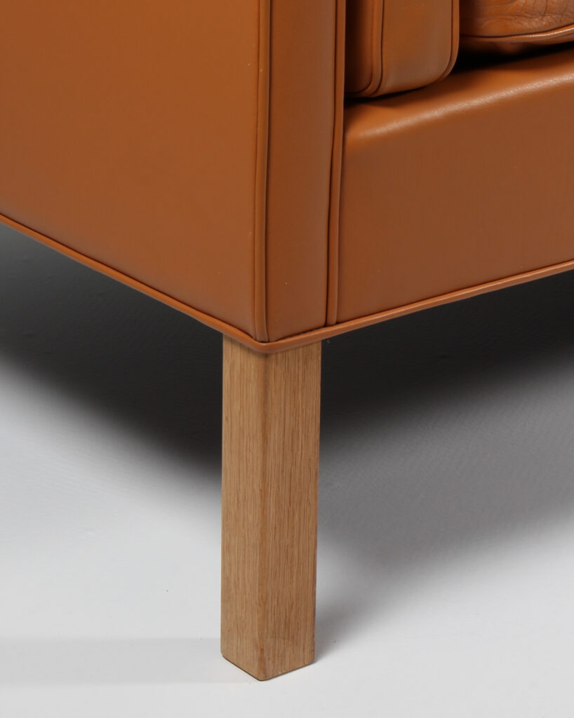 Børge Mogensen. Fritstående trepers. sofa, model 2213. Original betrukket - Billede 5