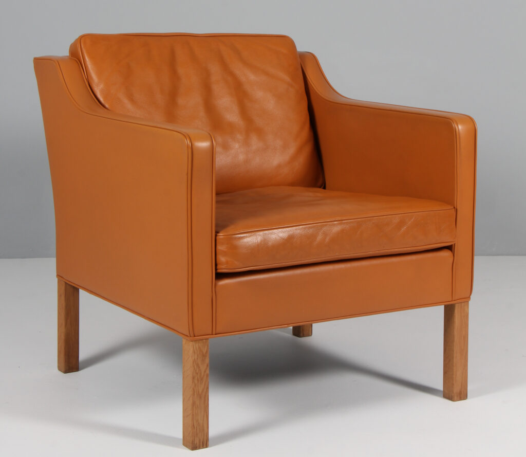 Børge Mogensen lænestol, model 2321. Original betrukket