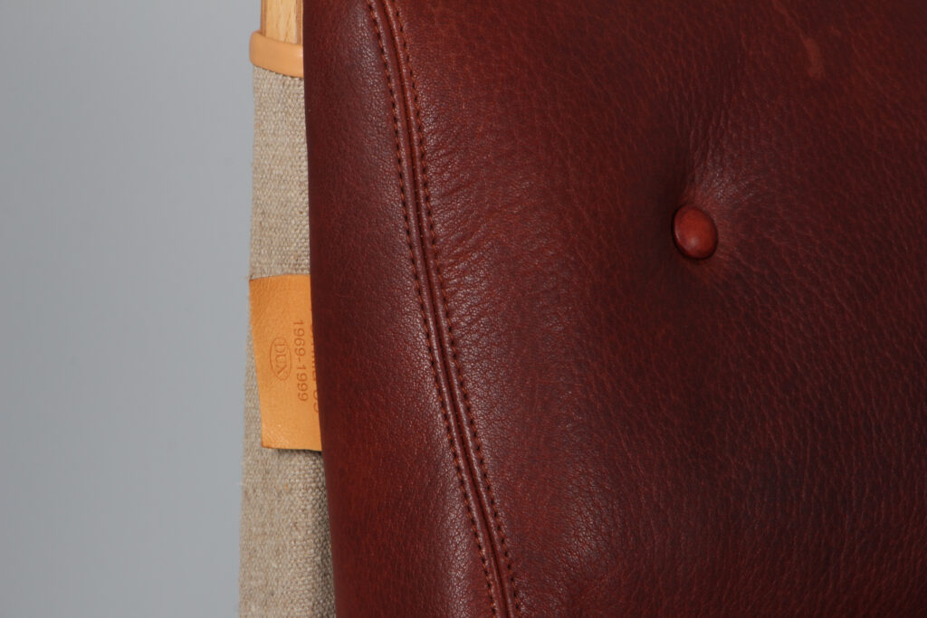 Bruno Mathsson Pernilla lænestol, bøg og læder. - Billede 6