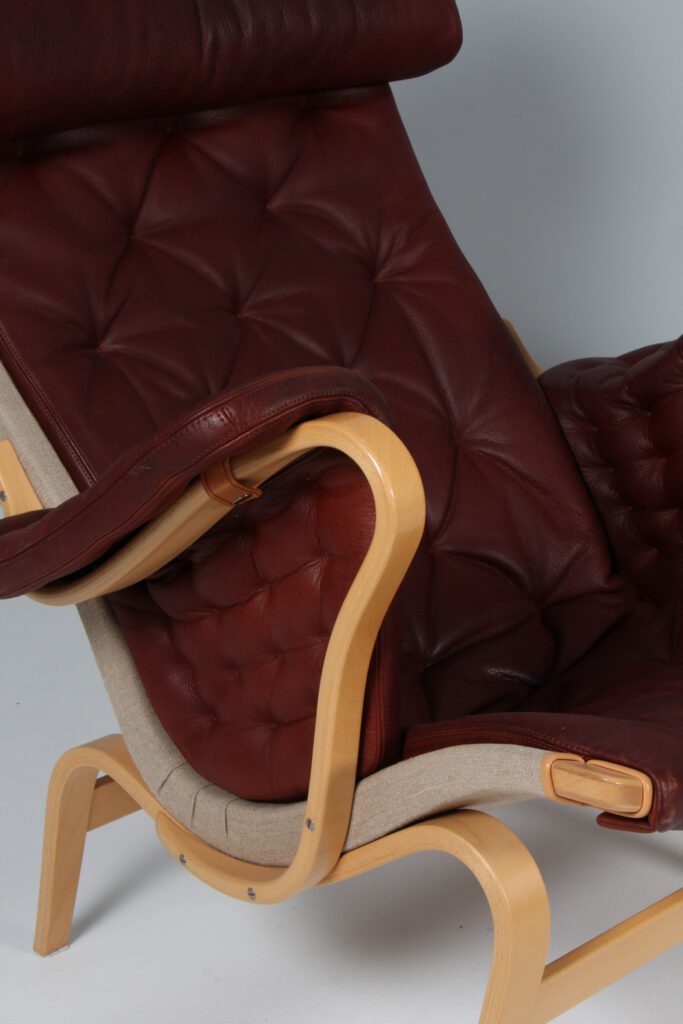 Bruno Mathsson Pernilla lænestol, bøg og læder. - Billede 5