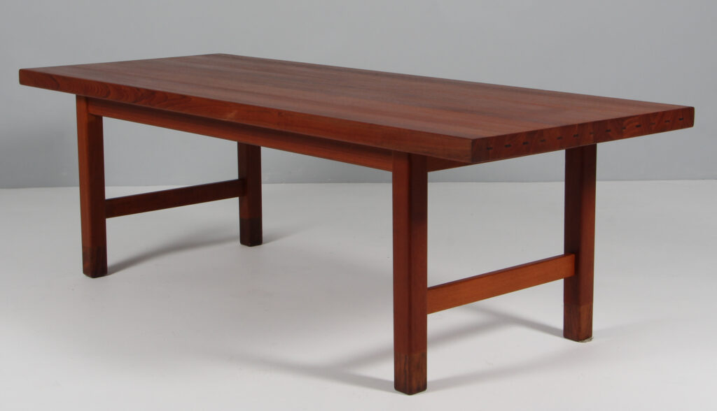 Dansk Snedkermester sofabord af massiv teak og palisander