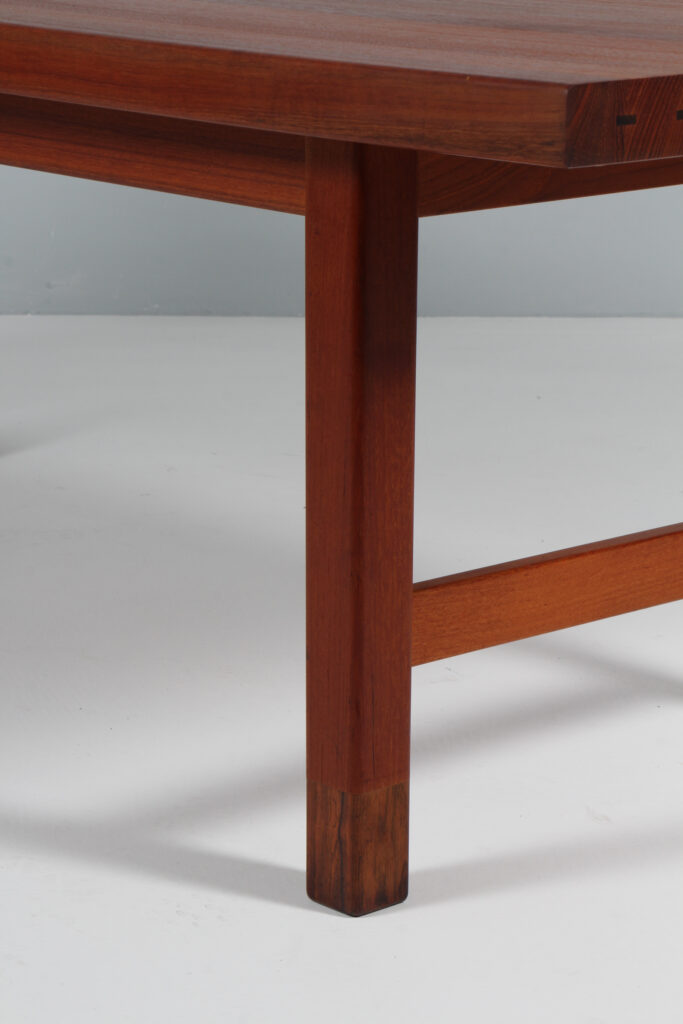 Dansk Snedkermester sofabord af massiv teak og palisander - Billede 5